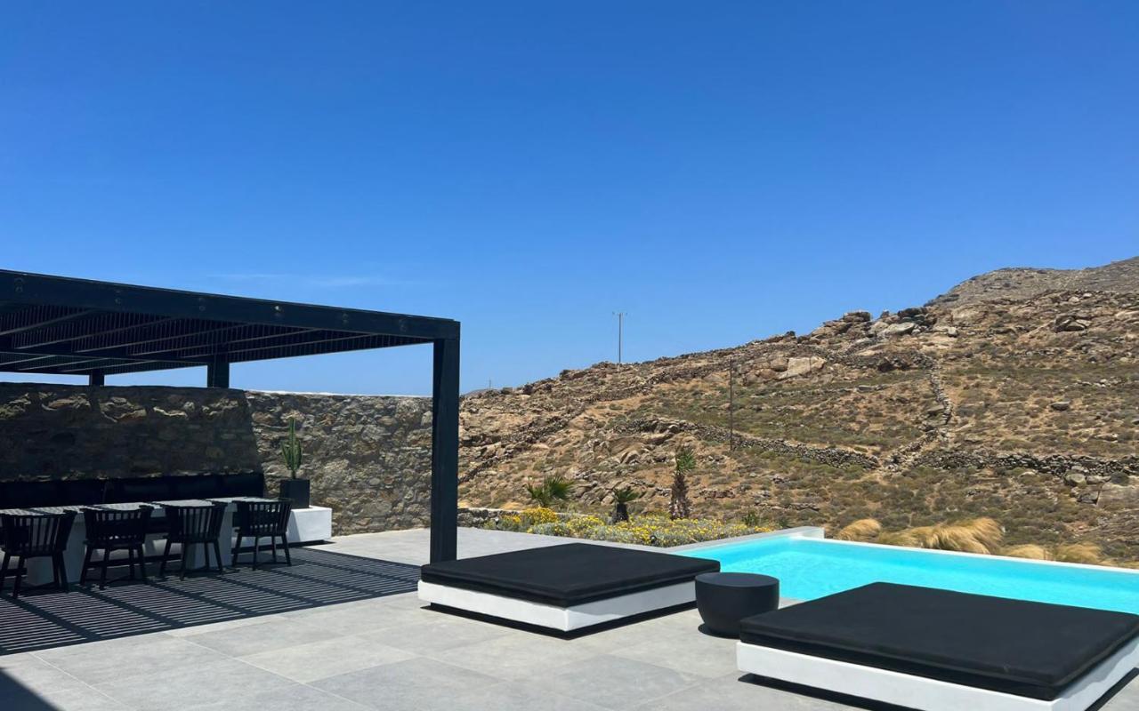 Black And White Villas Ftelia - Mykonos Mykonos Town المظهر الخارجي الصورة