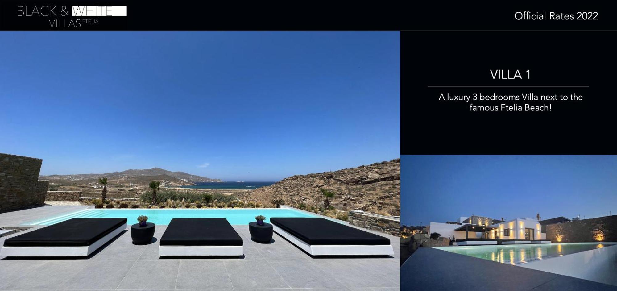 Black And White Villas Ftelia - Mykonos Mykonos Town المظهر الخارجي الصورة
