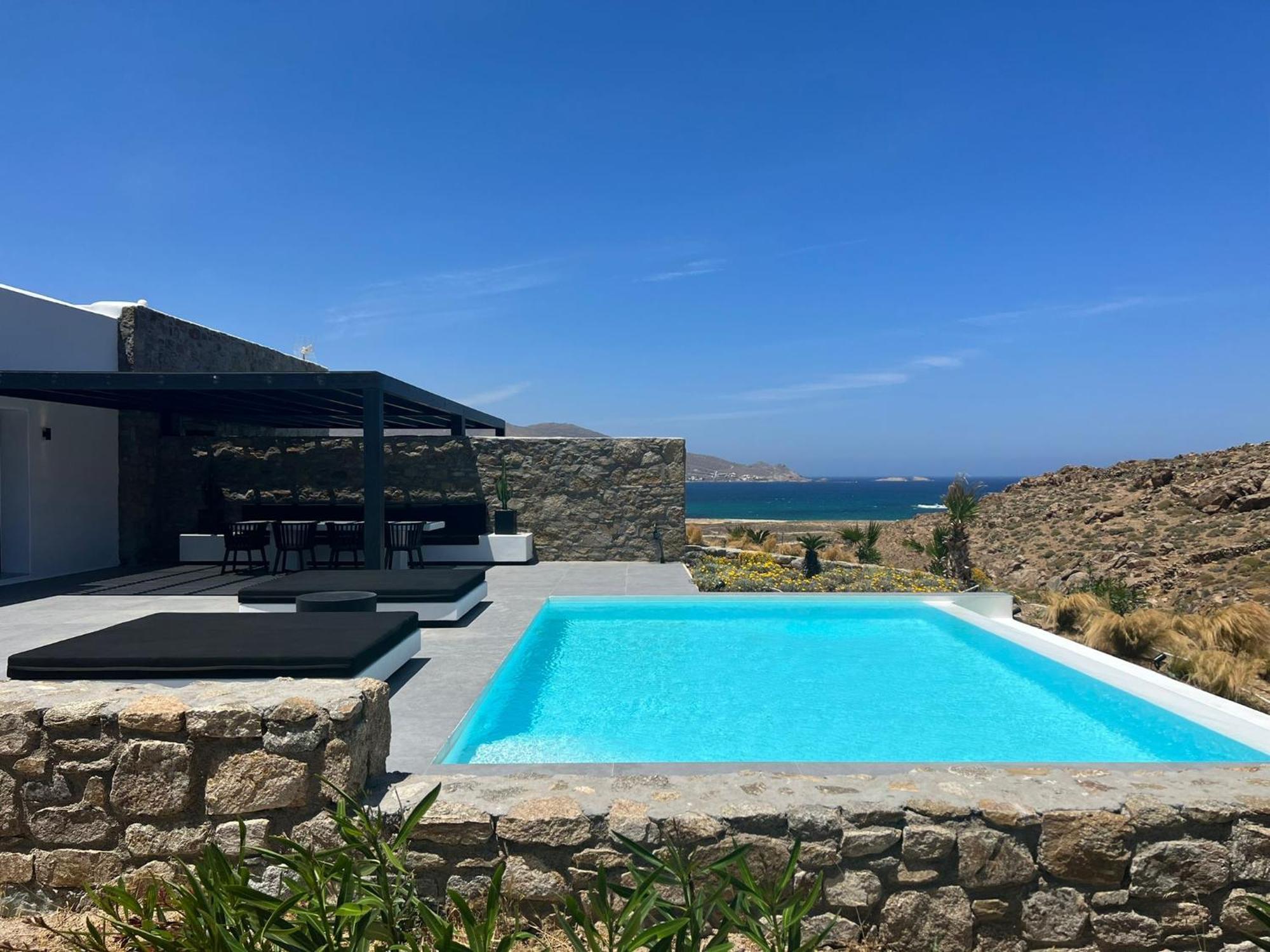 Black And White Villas Ftelia - Mykonos Mykonos Town المظهر الخارجي الصورة